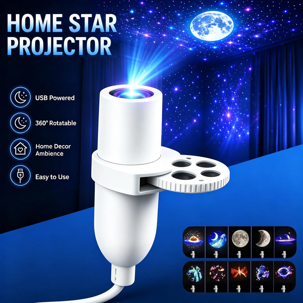 Projecteur d'Étoiles & Nébuleuse USB | Éclairage d'Ambiance Chambre